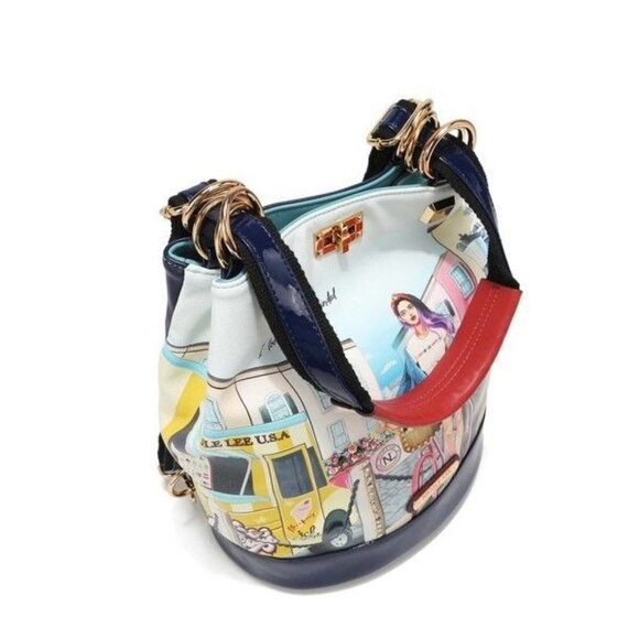 NICOLE LEE MULTIFUNCTIONAL BUCKET BAG BACKPACK main image 4